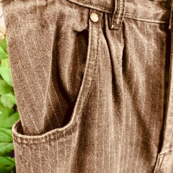 Vintage Gloria Vanderbilt Stripped Black Mom Jeans for Murjani Size 9/28 Denim - Picture 5 of 15